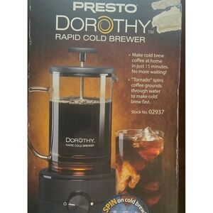 Presto Dorothy Rapid Cold Brewer Electric Coffee Maker 02937 - EUC
